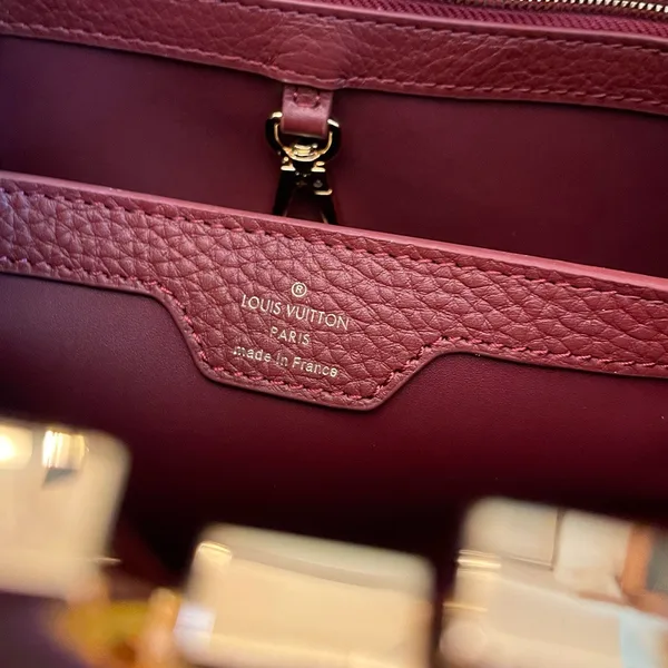 Louis Vuitton Capucines Woman’s Dark Red Handbags 27x21x10cm product view 4