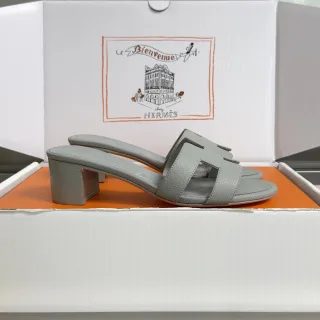 Hermès Oran Heeled Sandals — Light Blue product view 2