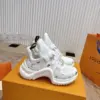 Louis Vuitton Women White Mesh Embellished Sneakers product view 4
