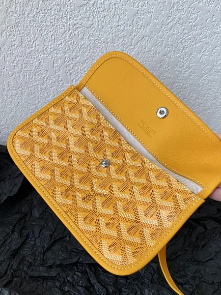 Goyard Yellow Goyardine Canvas & Chevroches Calfskin Saint Louis PM Tote product view 8