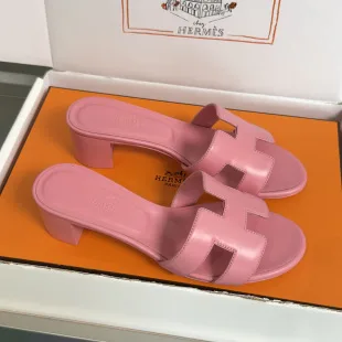 Hermès Oran Heeled Sandals — Pink product photo