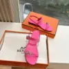 Hermès Women Pink Leather Sandals product view 3