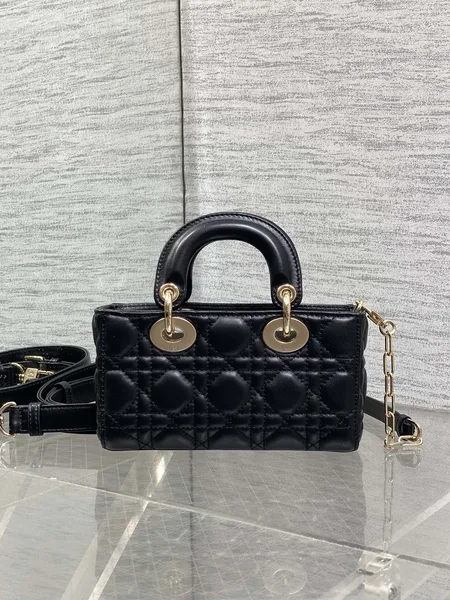 Dior 25S Micro Lady D-Joy 19 In Black Gold Hardware Bag product view 2