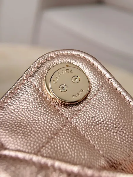 Chanel 25 Bag Mini Rose Gold Caviar Leather product view 9
