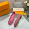 Louis Vuitton Women Pink Mesh Leather Ballet Flats product view 5