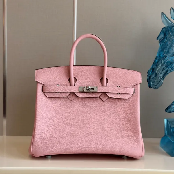 Hermès Birkin 25 Rose Pink Togo Leather Palladium Hardware Bag product photo
