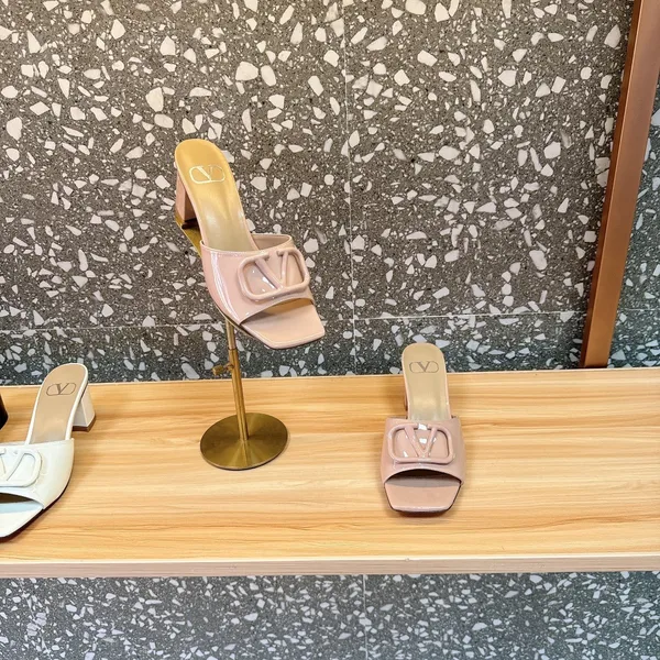 Valentino Women Nude Buckle-Detail Heeled Sandals product view 2