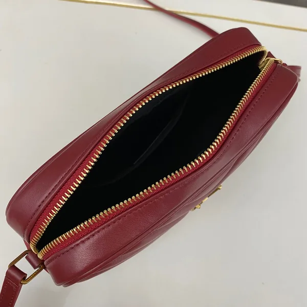 Saint Laurent Lou Medium Saint Laurent Camera Bag with Pocket and Tassel in Quilted Leather product view 7