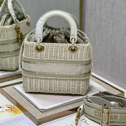 Dior Lady Wicker Bag — Beige Trim product view 5