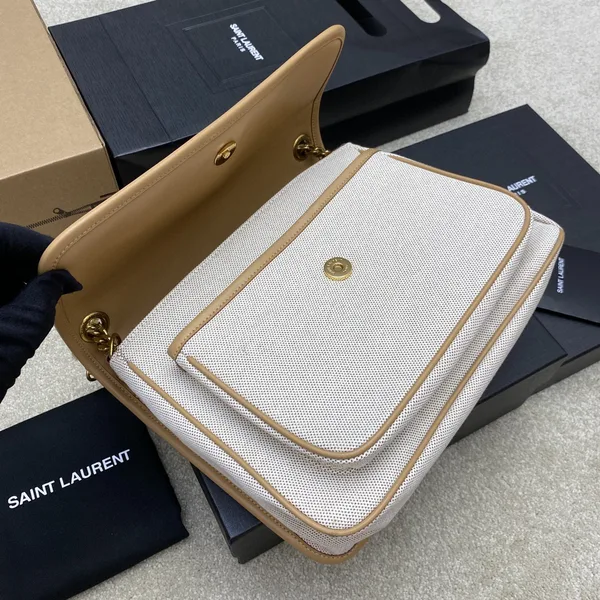 Saint Laurent Yves Niki Bag Natural Canvas product view 6