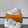 Louis Vuitton Men White Leather Black Spot Sneakers product view 4