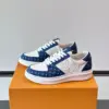 Louis Vuitton Low-Top Sneakers Blue and White Pattern product view 3