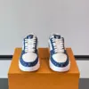 Louis Vuitton Low-Top Sneakers Blue and White Pattern product view 2