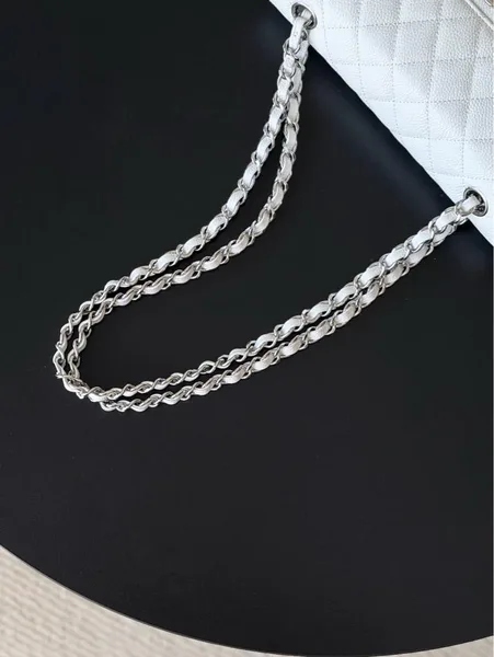 Chanel Classic Flap caviar Silver hardware Bag product view 4