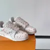 Louis Vuitton Men White Leather Multicolor Monogram Sneakers product view 6