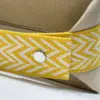 Hermès Bride A Brac PM Clutch Bag Yellow Fabric 12x20x10cm product view 4