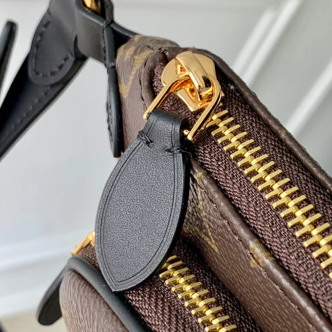 Louis Vuitton Keepit Bumbag 29 In Brown Damier Azur Coated Monogram Canvas Bag product view 9