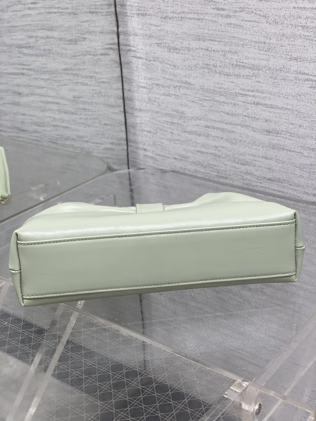 Dior Bow Bag Green Lambskin product view 7