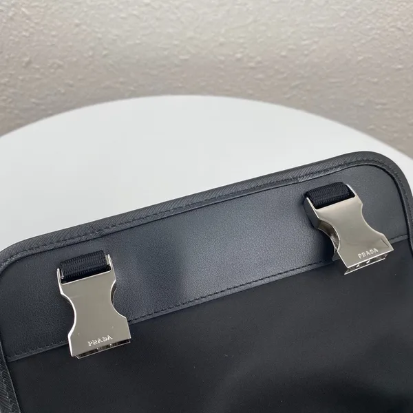 Prada Messenger Bag 22 In Black Re-Nylon product view 4