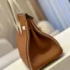 Hermès Birkin 30 Brown/Beige Customize Palladium Hardware Bag product view 5