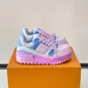Louis Vuitton Chunky Low-Top Sneakers Pink, Light Blue and White product view 1