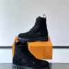 Louis Vuitton Men Black Suede Leather Boots product view 4