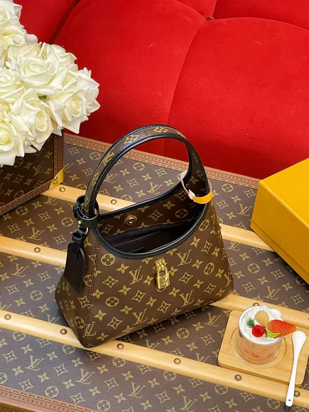 Louis Vuitton The Drop PM Handbag in Monogram Coated Canvas product view 3
