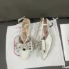 Valentino Women White Leather Bow Embellished Flats product view 4