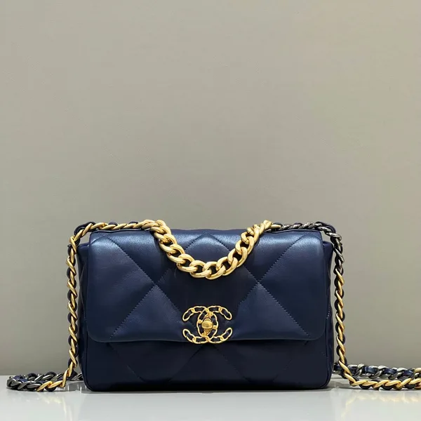 Chanel 19 Bag Small Navy Blue product photo