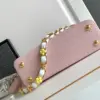Louis Vuitton Capucines BB Pink Handbags Lock Gold 27x18x9cm product view 7