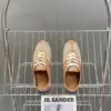 Hermès Women Beige Mesh And Tan Leather Sneakers product view 2