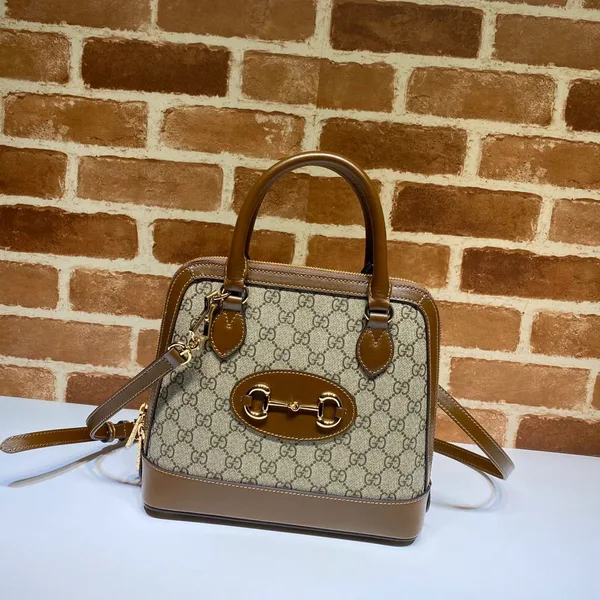 Gucci GG Supreme Canvas Horsebit 1955 Small Top Handle Bag product photo