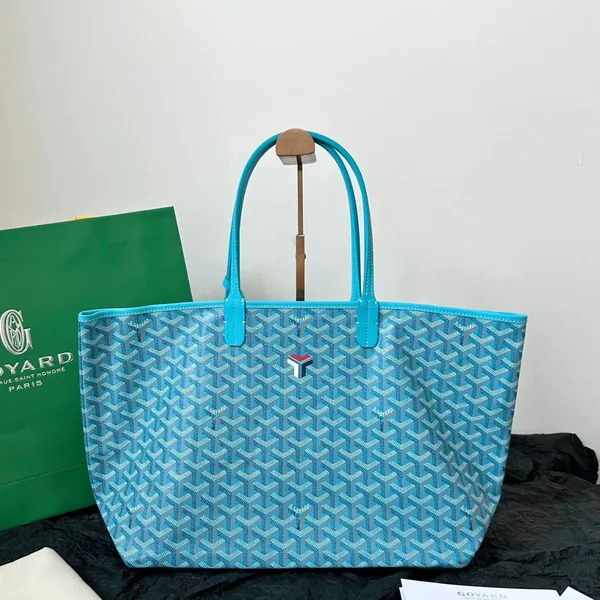 Goyard Chevron Tote Bag Bright Blue product photo