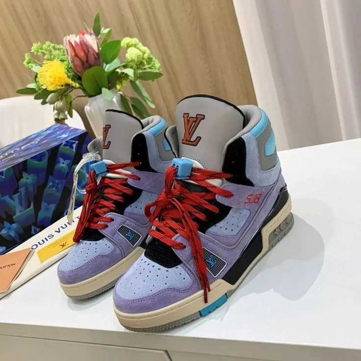 Louis Vuitton Trainer Sneaker Boot Purple product view 1
