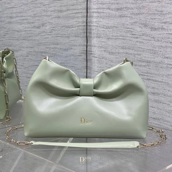 Dior Bow Bag Green Lambskin product photo