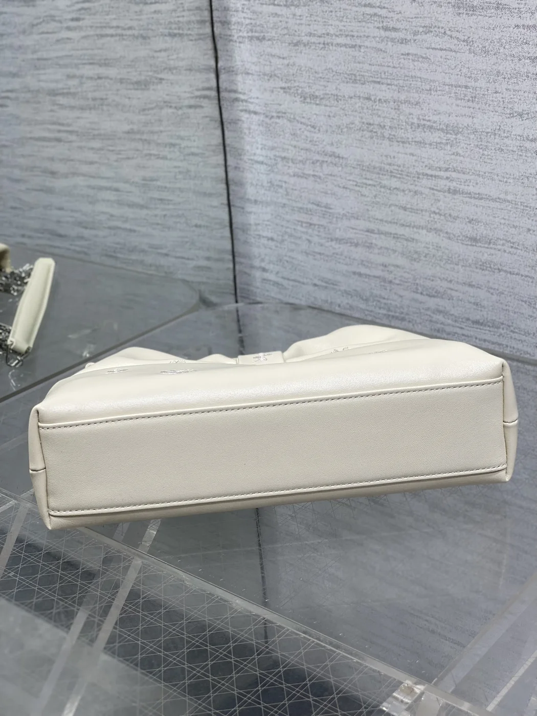 Dior Bow Bag Small Latte Lambskin product view 6