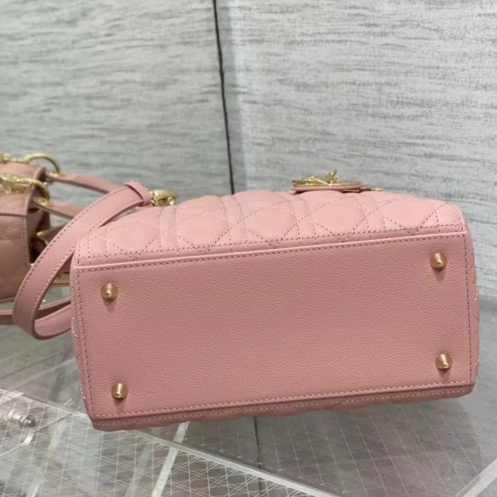 Dior Medium Lady Dior Bag — Dusty Pink product view 5