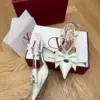Valentino Women White Leather Bow Accent Pumps product view 2