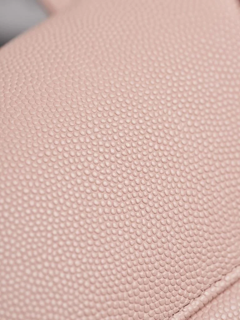 Chanel Caviar Preppy Coco Mini Flap bag in light pink color product view 9