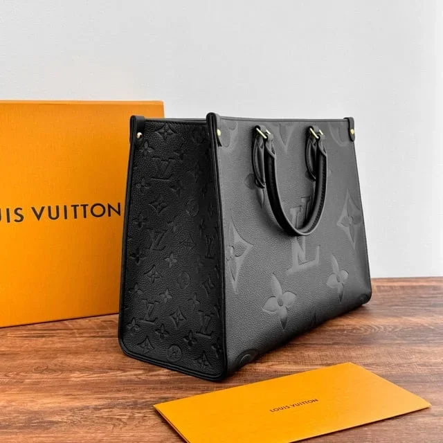 Louis Vuitton Black Empreinte Monogram Giant Onthego MM Bag product view 4