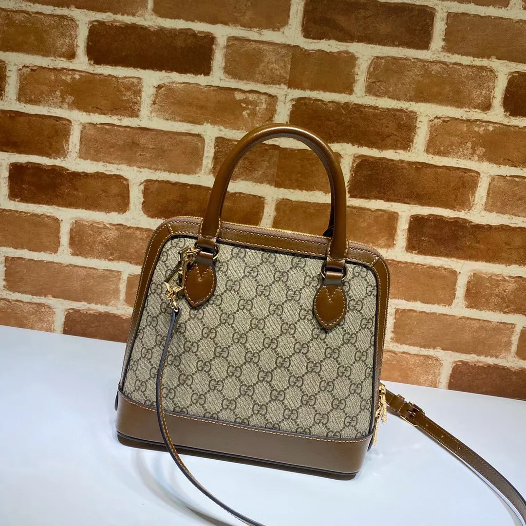 Gucci GG Supreme Canvas Horsebit 1955 Small Top Handle Bag product view 3