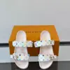 Louis Vuitton Men White Patterned Leather Sandals product view 6