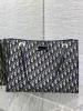 Dior Promenade Shopping Bag in Blue Dior Oblique Jacquard product view 1