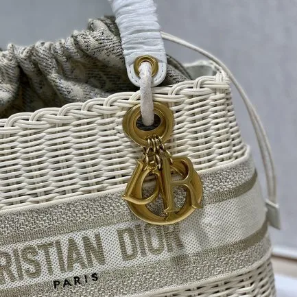 Dior Lady Wicker Bag — Beige Trim product view 3