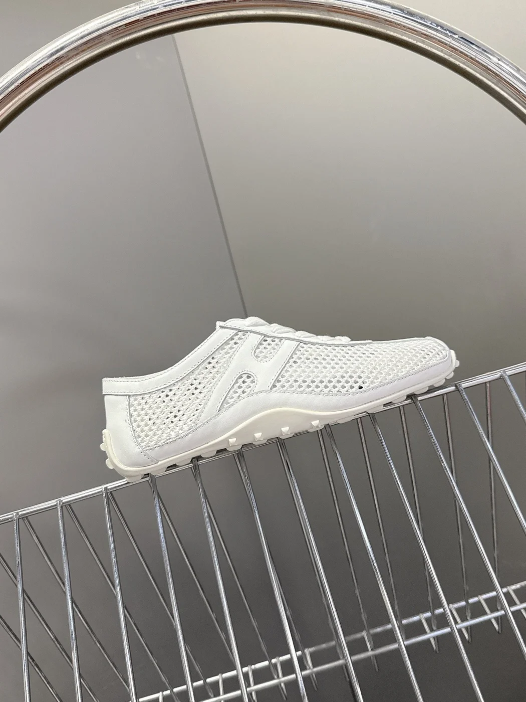 Hermès Women White Sneakers — Mesh Running Style product view 6