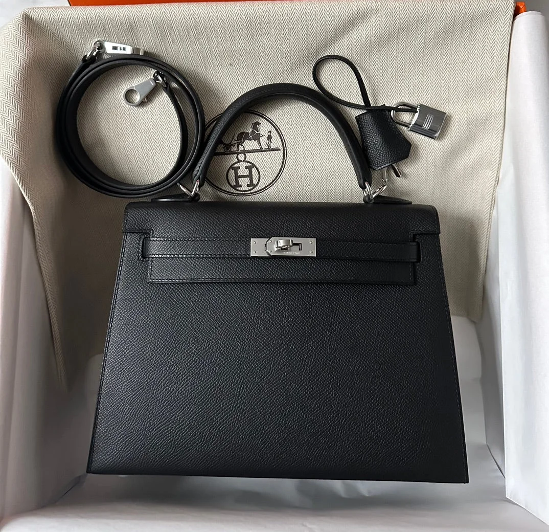 Hermès 25 Black Epsom Bag product view 4
