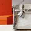 Hermès Birkin 30 Himalaya Albino Crocodile Leather Bag product view 5