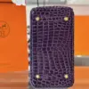 Hermès Birkin 30 Purple/Red Crocodile Leather Gold Hardware Bag product view 2
