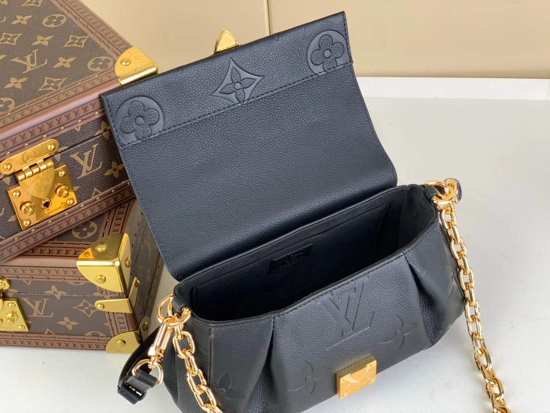 Louis Vuitton Favorite Bag 24x14cm — Black Embossed Monogram product view 4