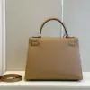 Hermès Kelly 28 Epsom Brown Palladium Hardware Bag product view 3
